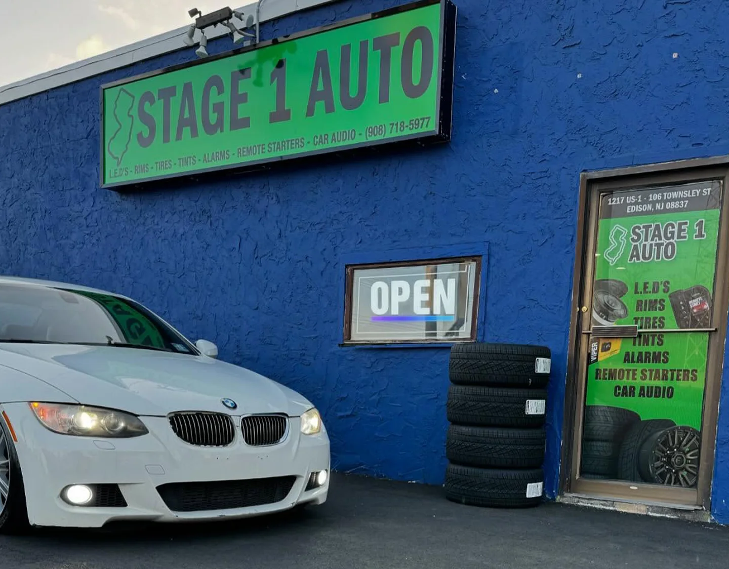 BMW LED headlight upgrade at Stage One Auto Edison NJ