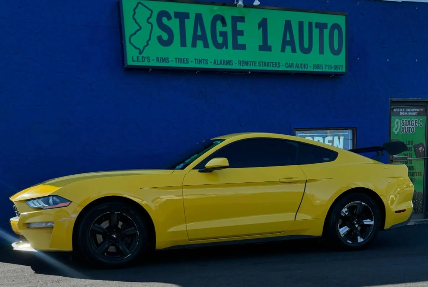 Mustang tint + wheels at Stage One Auto Edison NJ
